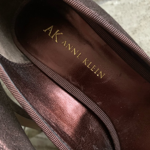 Anne Klein Woman’s Open Toe High Heel Metallic Brown 6.5M EUC - Picture 5 of 6